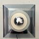 Wall lamp in chromed metal and plexiglass disco model by Jocelyne Trocmé, 1970