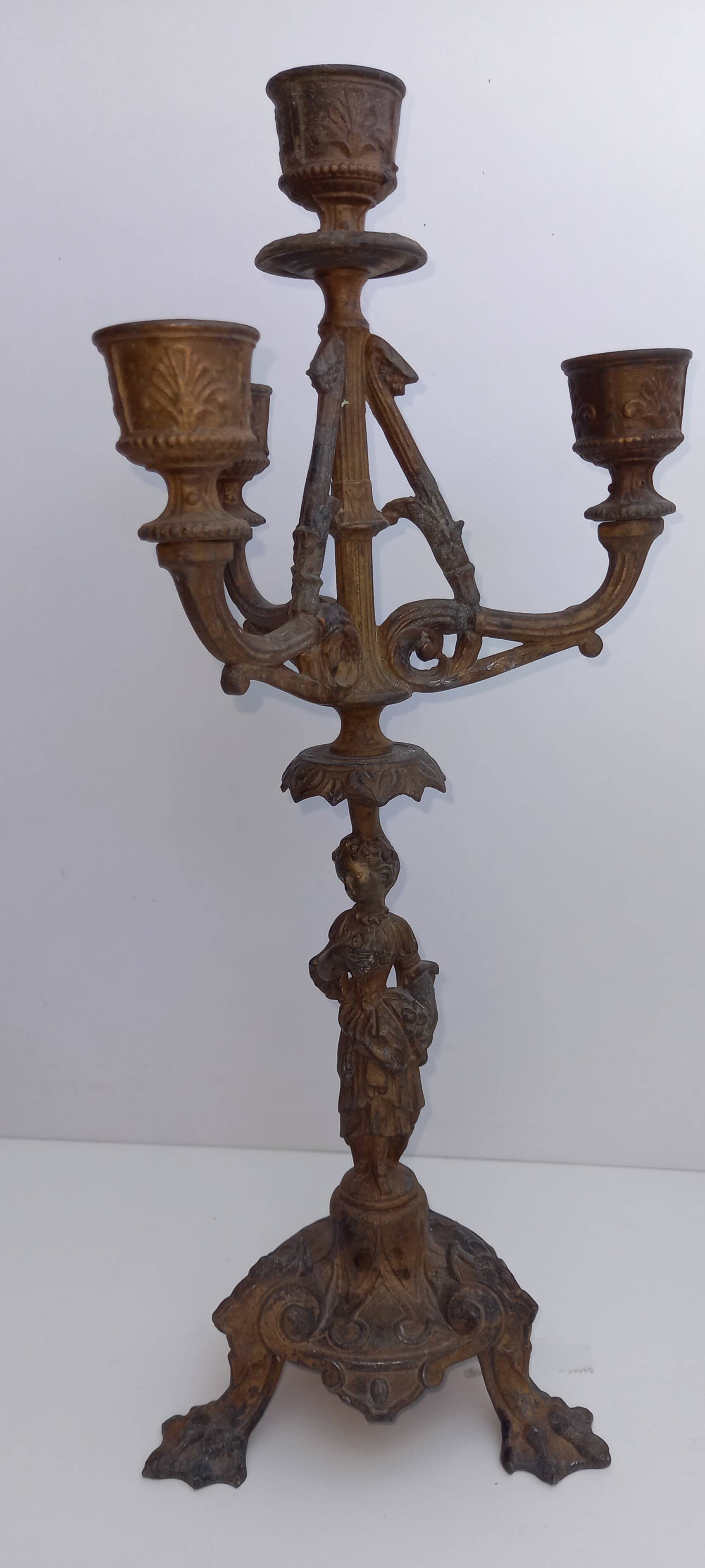 Regulate candlesticks - Pair of Louis XV characters