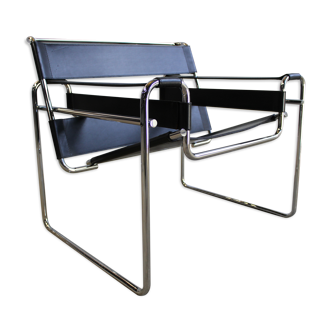 Armchairs B3 Wassily by Marcel Breuer edition Gavina