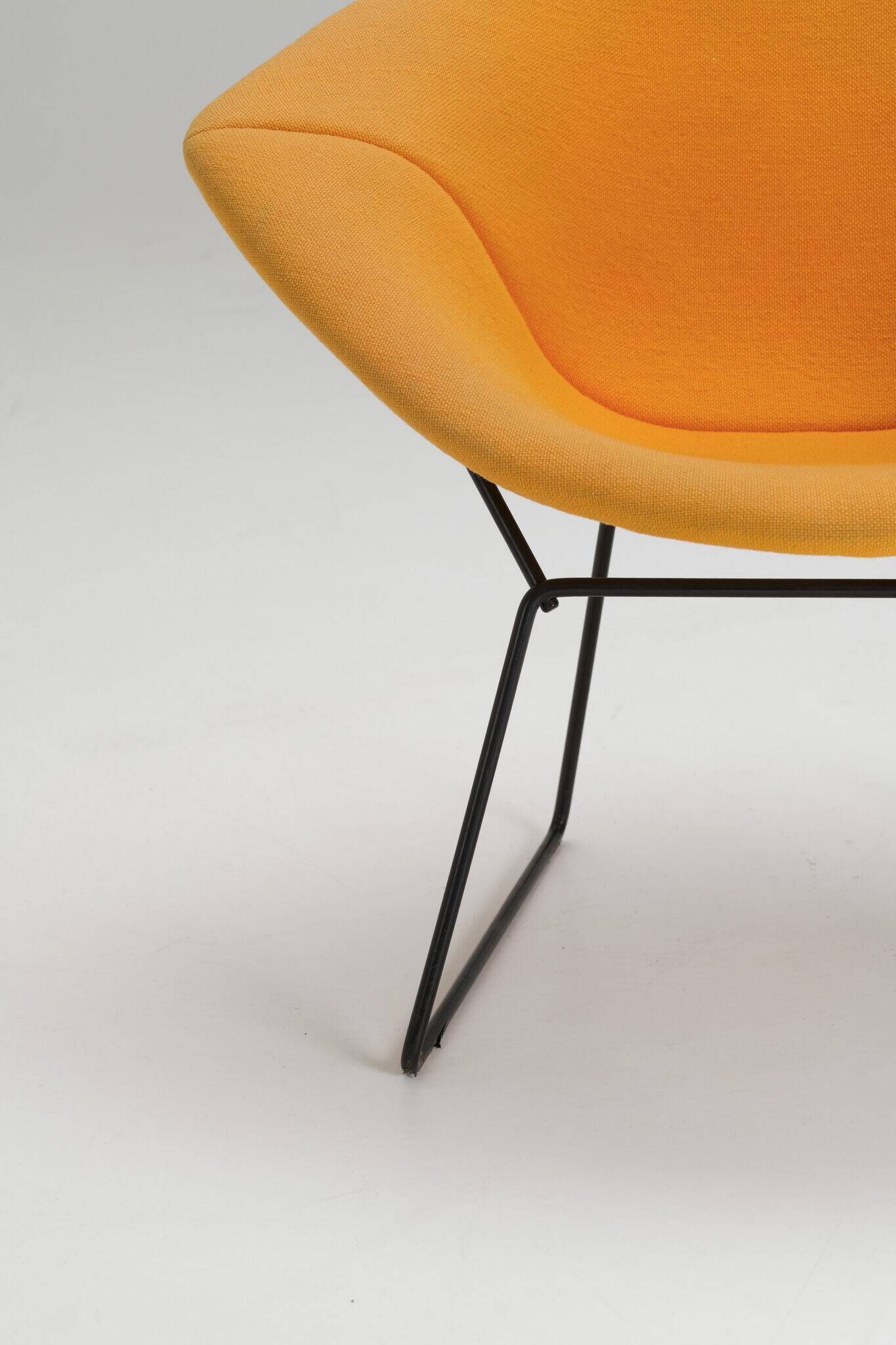 Diamond Chair – Yellow Upholstery - Harry Bertoia