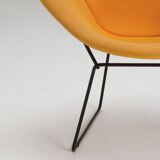 Diamond Chair – Yellow Upholstery - Harry Bertoia