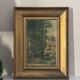 Peinture ancienne encadrée - signée R Guillet - 1948