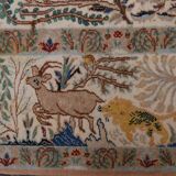 Oriental Persian carpet handmade vintage Dwarf