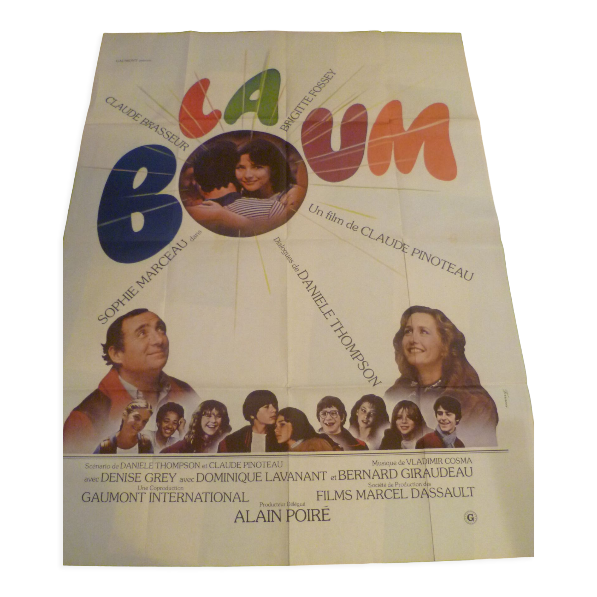 Old cinema poster "la boum" sophie marceau