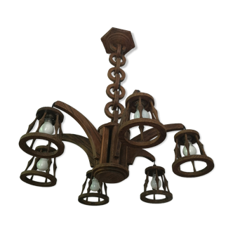 Lustre en bois