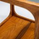 Jacob Brink sidetable in rosewood with smoked glass top