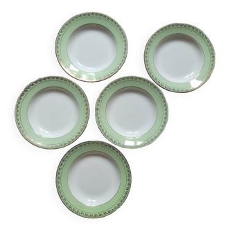 Lot de 5 assiettes creuses 9700 l'amandinoise