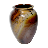 Puisaye sandstone vase by André Nault