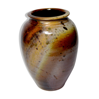 Vase en grès de Puisaye, André Nault