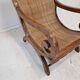 Colonial Style Carved Caned Plantation Chair