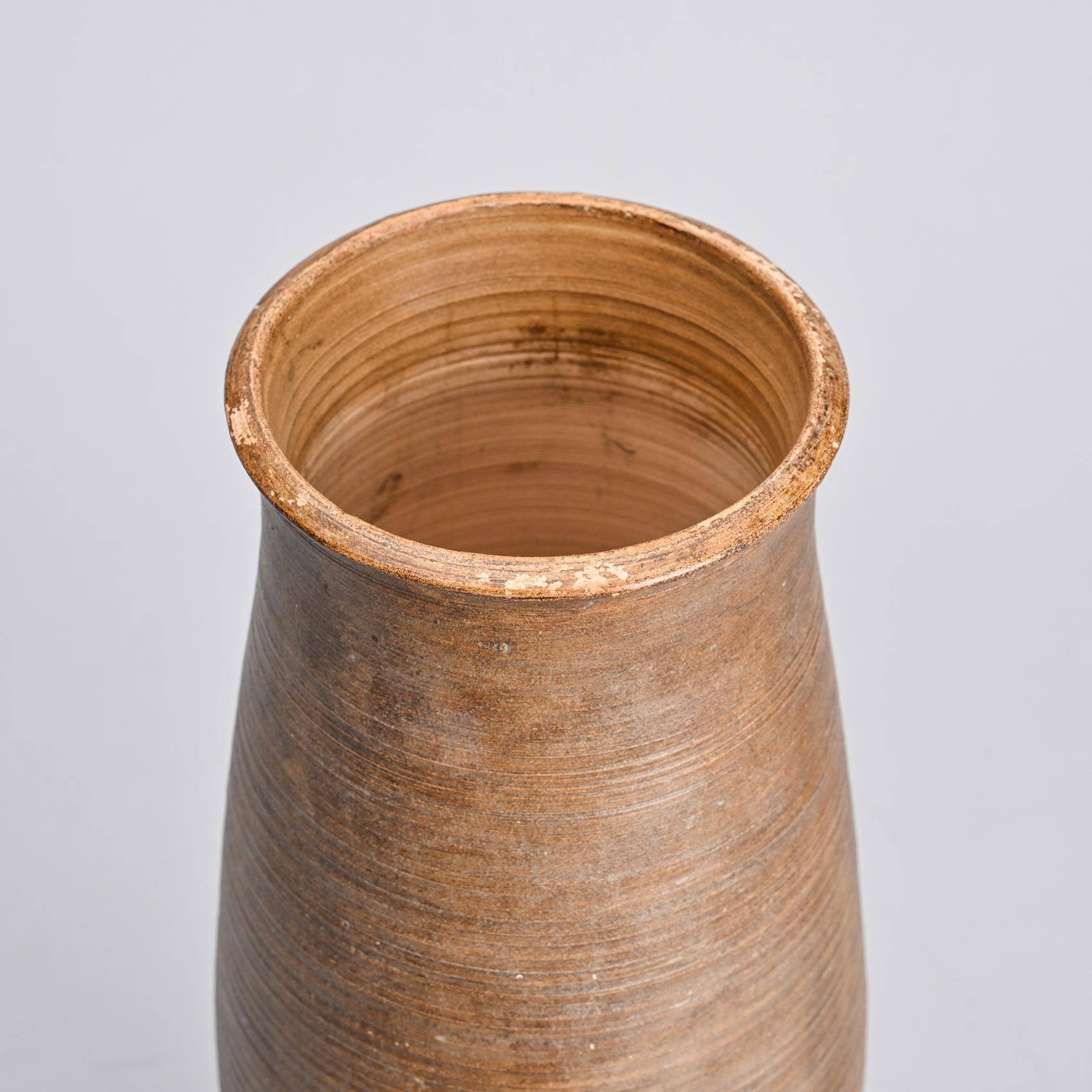 Vase en grès par Annie Fourmanoir, années 70