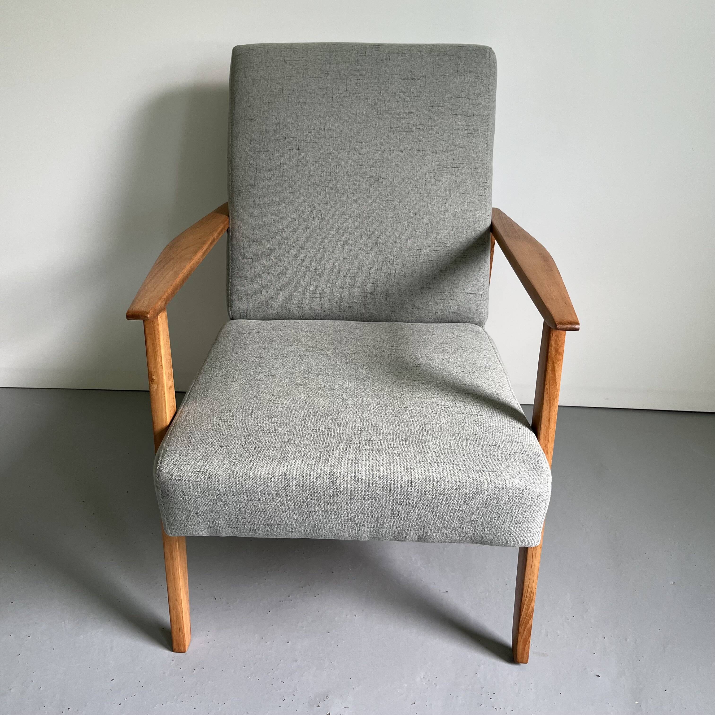 Vintage Grey Green Club Armchair