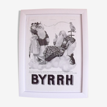 Affiche pub papier Byrrh 1937 par LG