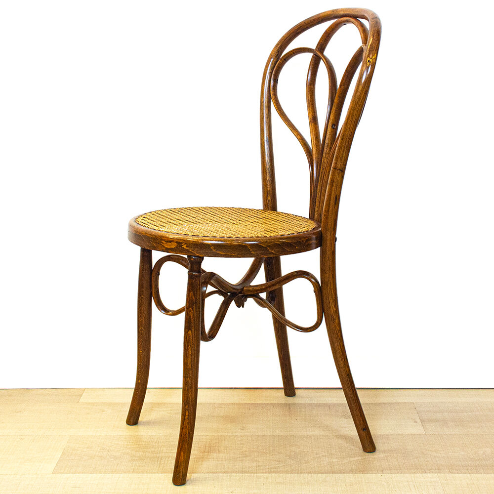 Antique Spanish Bentwood Chair in Oak by Ventura Feliu, 1890s, Set of 4