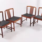 Dinner chairs design by Illum Wrapsø 1960 Denmark.