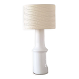White glass table lamp by Gert Nyström for Hyllinge, Sweden 1960's