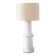White glass table lamp by Gert Nyström for Hyllinge, Sweden 1960's