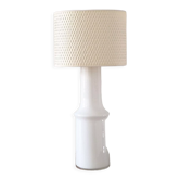 Lampe de table suédoise en verre blanc par Gert Nyström pour Hyllinge, années 1960