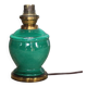 Vintage ceramic lamp, green Art Deco lamp, table lamp, freestanding lamp.