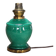 Vintage ceramic lamp, green Art Deco lamp, table lamp, freestanding lamp.