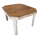 Table chêne à rallonges relookée