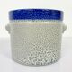Jardinière en céramique Vintage Knodgen 5260, bleue avec fleurs