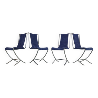 Set Of 4 dinning chairs by Pierre Cardin for Maison Jansen 1970