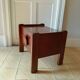 Oak bedside table with one drawer