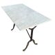 60s Parisian cast iron and marble bistro table