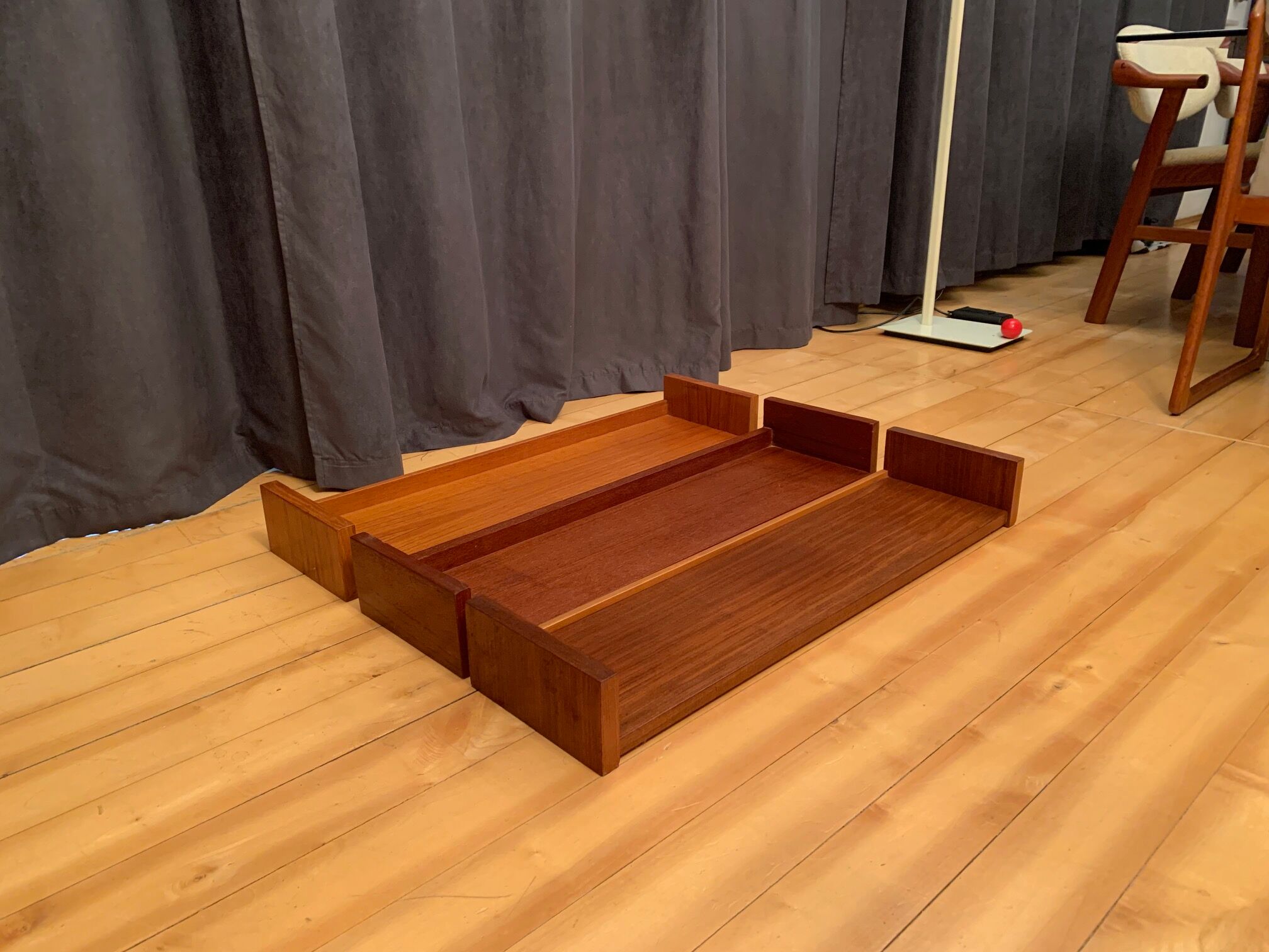 Set of three shelves, Denmark, 1960s