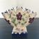 Vase éventail décor floral