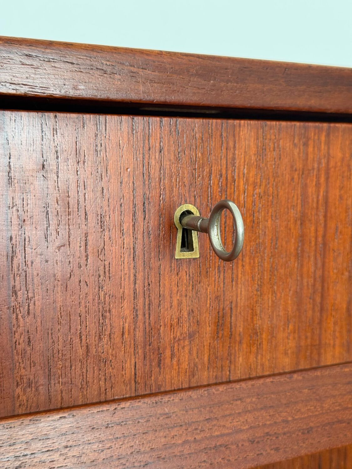 Scandinavian mid-century teak chest of drawers