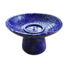 Vasque jardinière céramique bleue