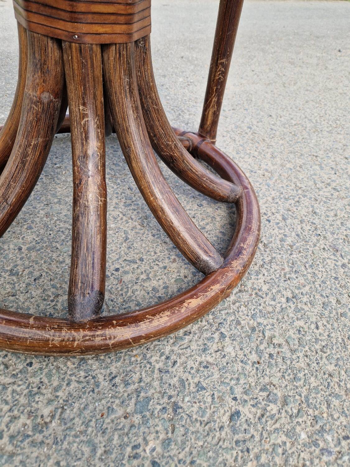 1970s bamboo living room set