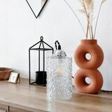 Vintage bubble glass lamp