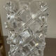 Vintage vase in molded glass and glass paste