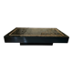 Jean-Claude Mahey, attributed to – Black lacquer and brass coffee table, Mais