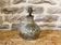 Ceramic lamp base with flower decoration