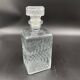 Vintage, whisky decanter, bottle, pitcher, cap, diamond decoration, spikes, 1960s, 1970s, Glass