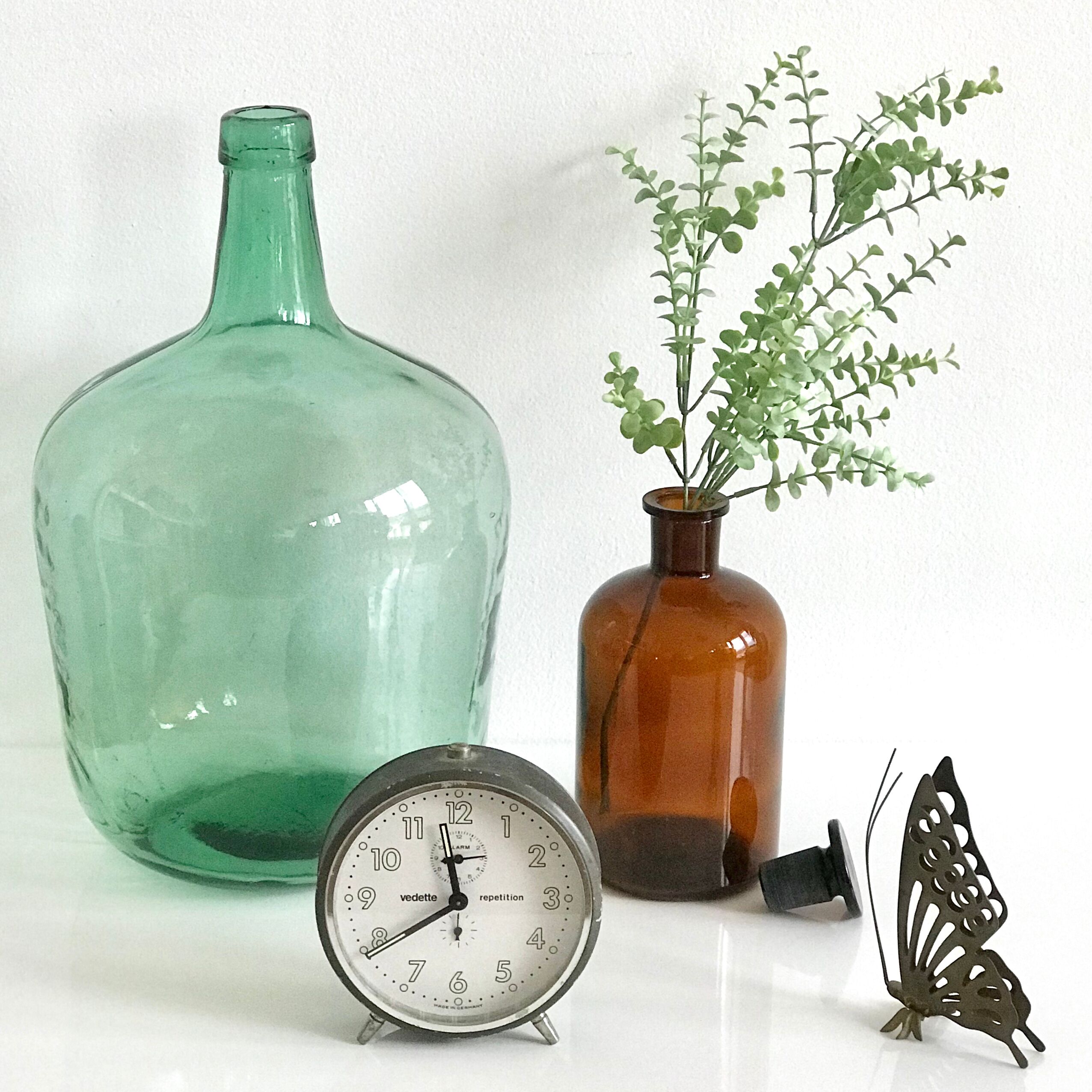 Dame Jeanne verre vert 40cm