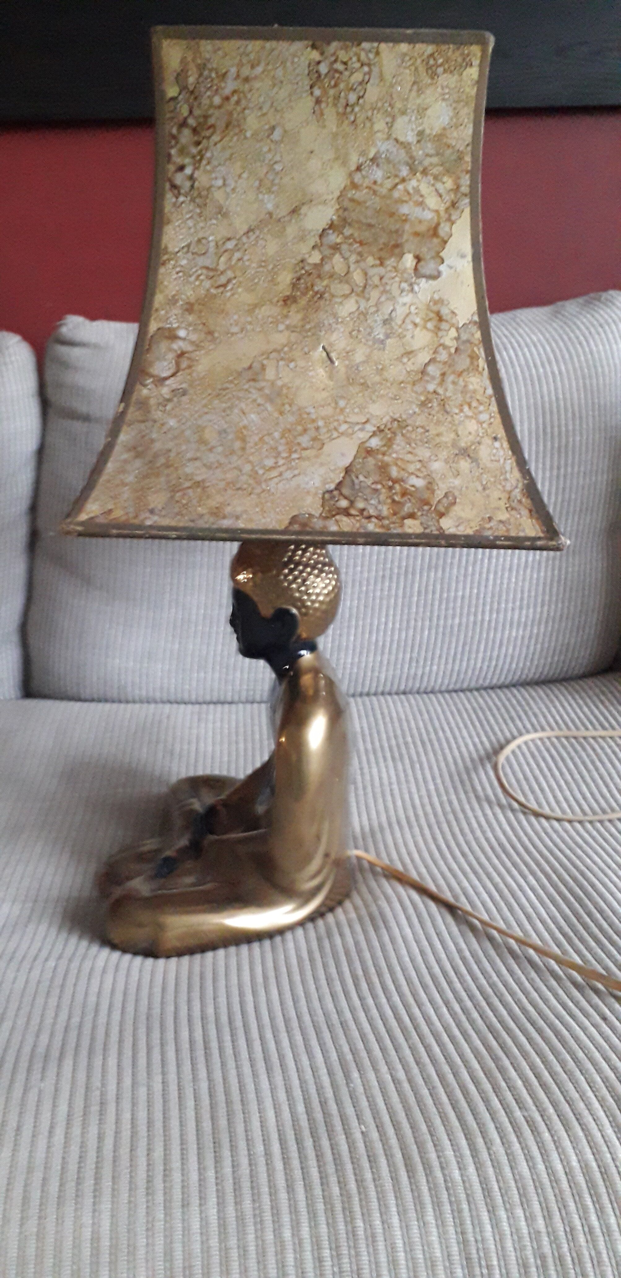 Vintage lamp in Italian ceramic