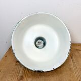 Green Industrial Factory Pendant Lamp, 1960s