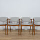 Mid Century Teak Model 42 Dining Chairs by Kai Kristiansen for Schou Andersen, 1960s, Set of 4