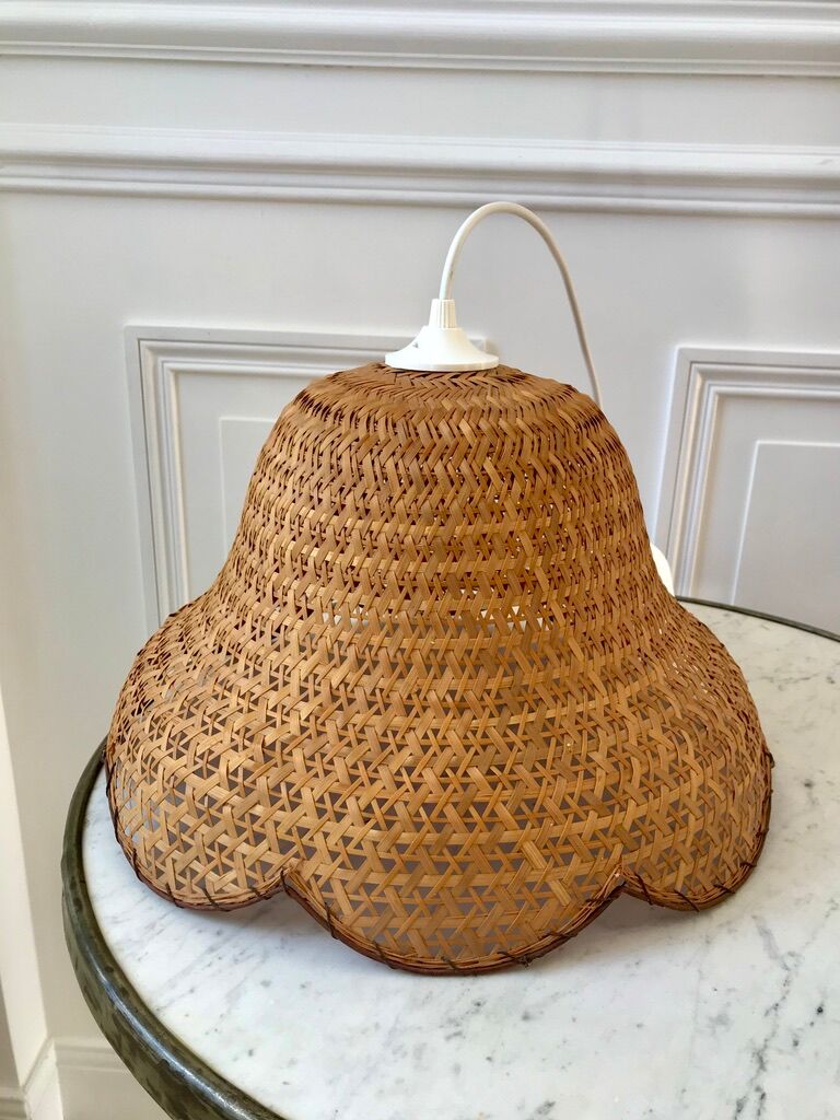 Rattan suspension flower petals 60s-70s