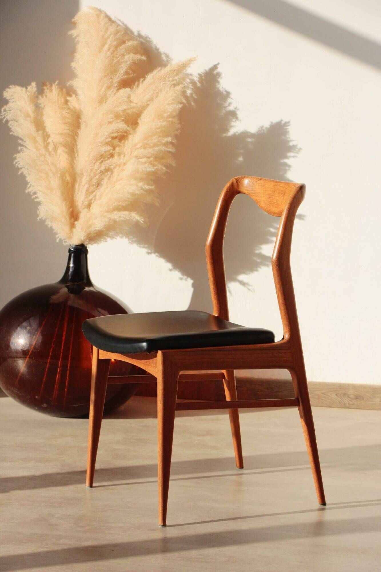 Set of 6 Vintage Scandinavian Teak Chairs – 1960s
