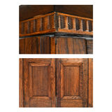 Early 20th century wooden elevator cabin