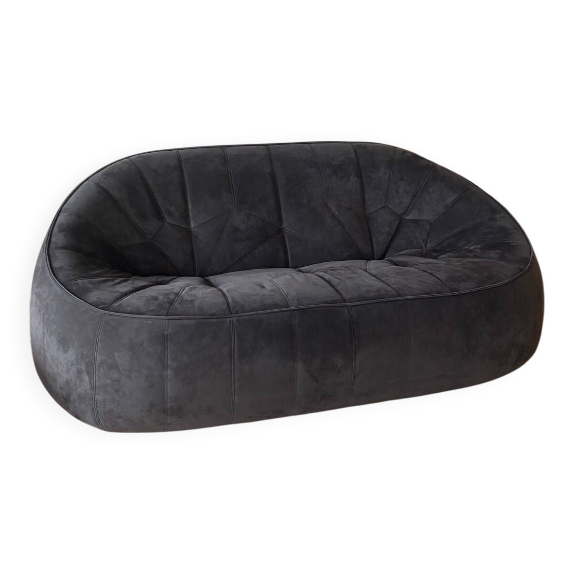 Cinnamon Alcantara Ottoman Canapé