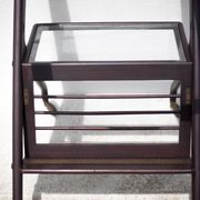 Serving rolling trolley, wood service, 50's