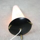 Mid-Century Italian Brass and Opaline Table Lamp