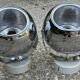 Pair of eye ball wall lights, space age, chrome, vintage, 70s
